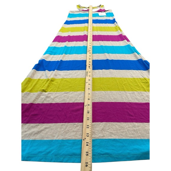 Calvin Klein Women's 8 Multicolor Scoop Neck Racerback Striped Maxi Dress‎ #Y6-1 - Picture 11 of 12